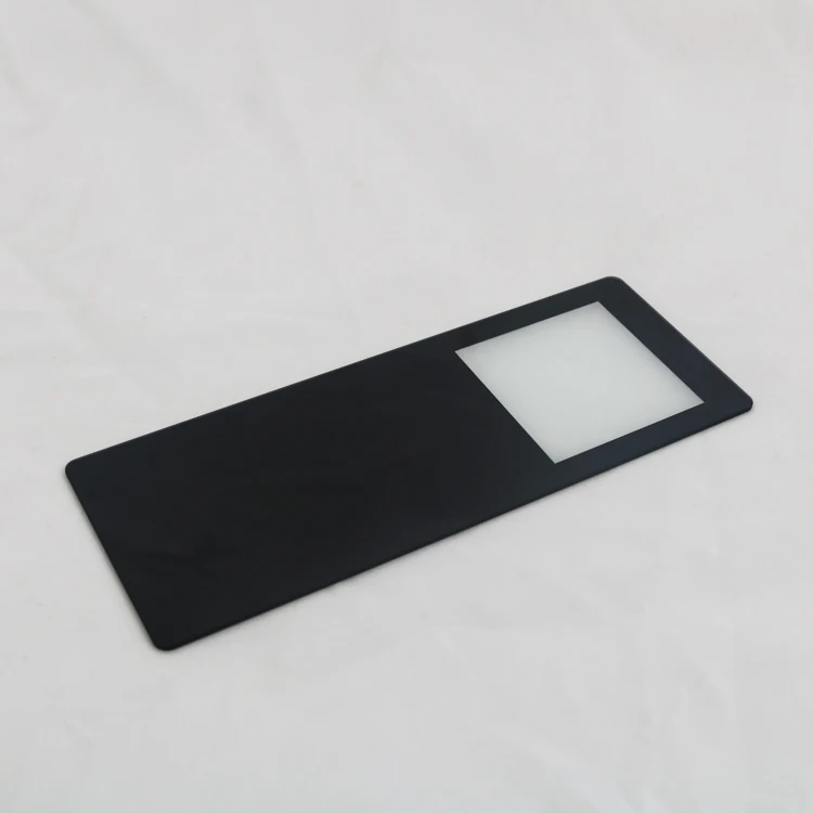 2mm black color home appliances gorilla glass cover lens