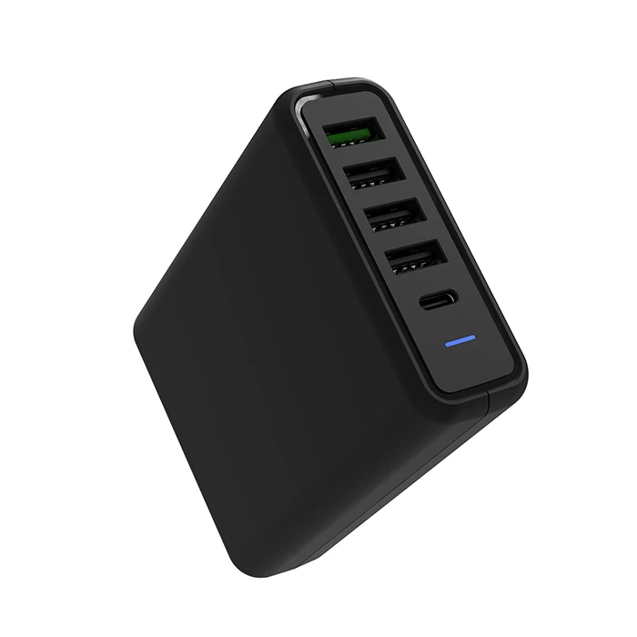 kc certificate power delivery USB C type PD charger 5 ports energy station for macbook pro tablet