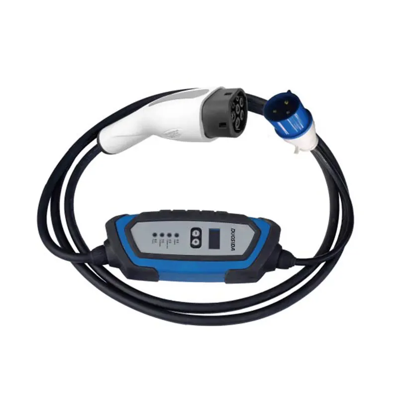 
Duosida 16A 32A Type 2 IEC 62196 European standard mode 2 EV charging cable adjustable ev charger 