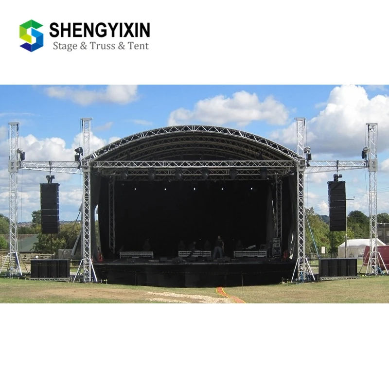 Ground support truss system aluminum arch roof truss for sale