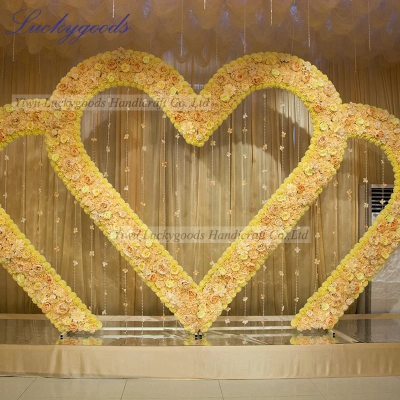 LG20190409-3 hot sale Wedding Stage Backdrop Decoration circle round metal wedding arch for flower decoration