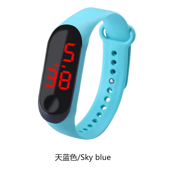 wholesale led sports fashion and colorful wrist silicone led watch latest led bracelet watch