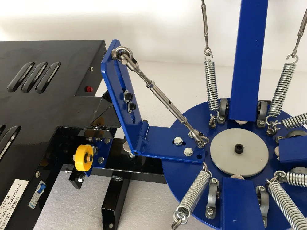 
micro-registration 4 color 1 station T-shirt heat press screen printer/ printing press machine 