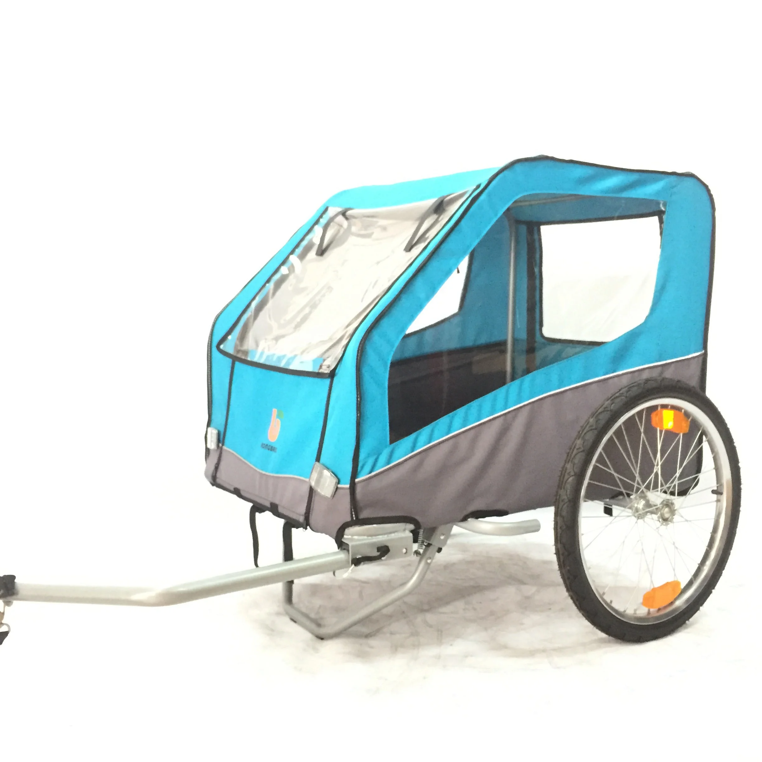 
High quality foldable camping pet travel carrier wheel with air tire bike cargo trailer 
