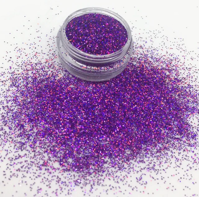 Holographic purple glitter