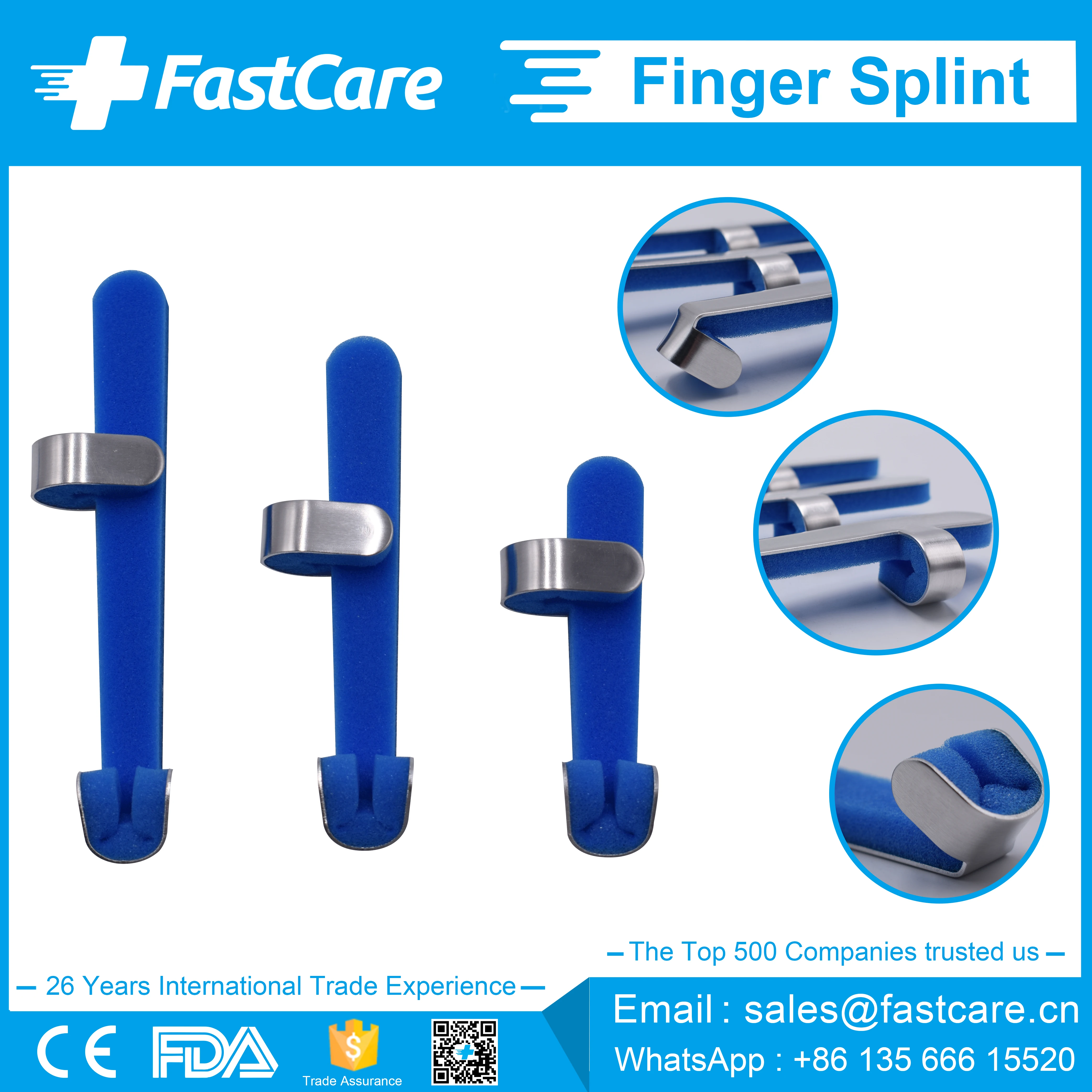 Broken Pinky Metal Aluminum Mallet Trigger Finger Splint