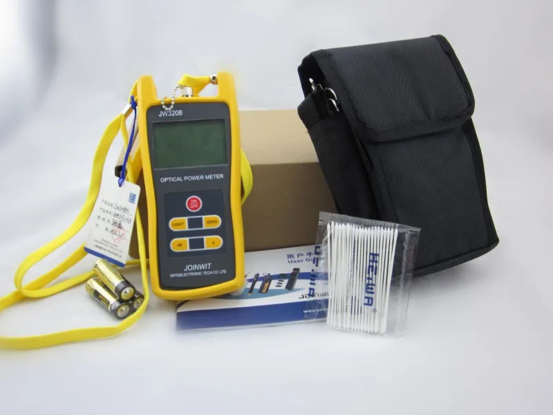 Optical Power Meter Joinwit JW3208A Portable Handheld Optical Power Meter with FC SC ST Connector