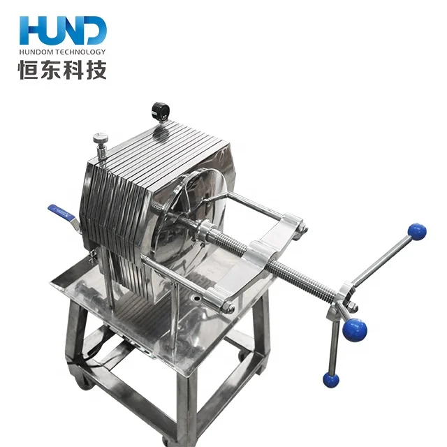 Stainless Steel Beer Plate Frame Filter With Electric Pump/Wine Press Filter/Juice Honey Syrup Filter