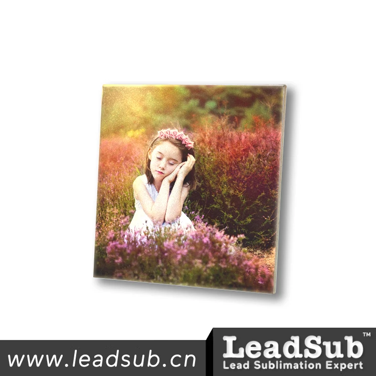 Silver 152x152mm sublimation ceramic tile glossy coated blank ceramic tiles decorative gift ceramic tile for home decoration