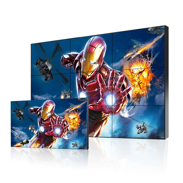 FHD 55 Inch 1.7mm Bezel Advertising DID LCD Video Wall Display For Sale