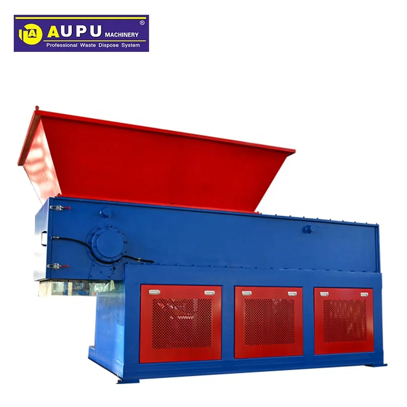 
waste plastic and wood shredder machine 