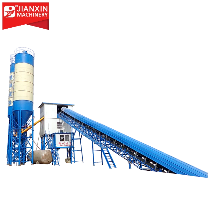 stationary HZS60 60m3/h Concrete Mixing Plant equipment manufacturer