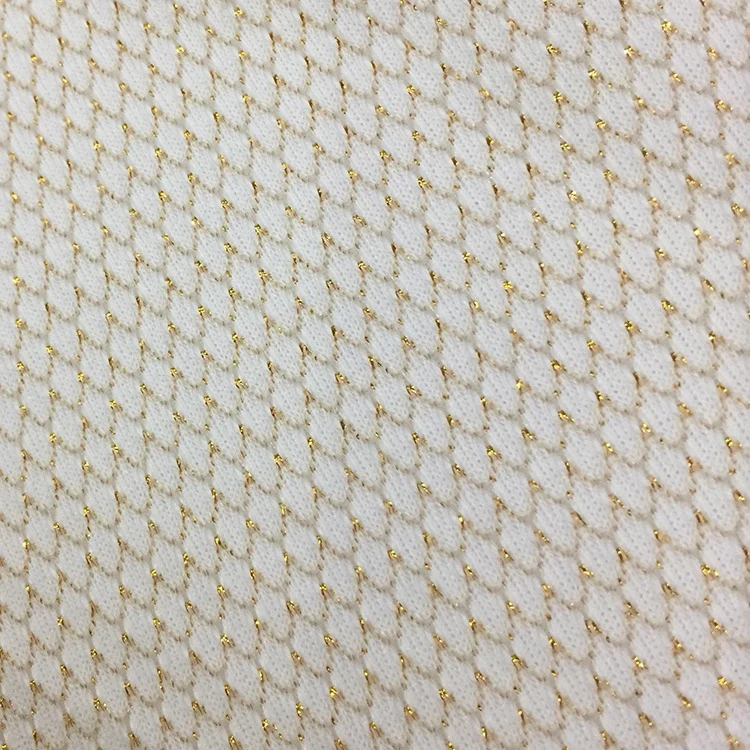 Rainbow Yarn Glitter 2mm Thick Spandex Scuba Fabric for ski garment