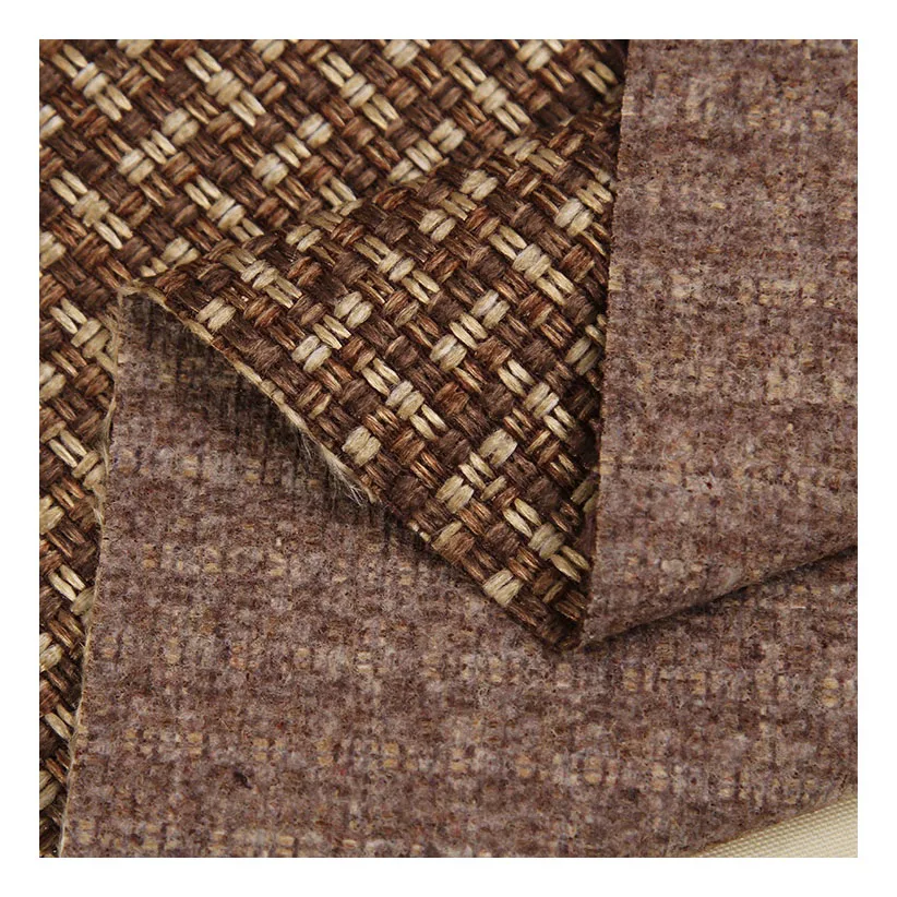 
New products yarn dyed plaid check linen pillow fabric for sofa furniture 