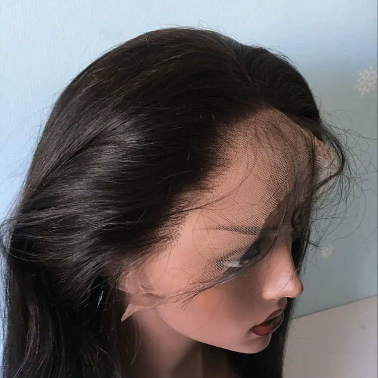 Qingdao factory fast delivery peruvian Virgin 360 lace frontal human hair