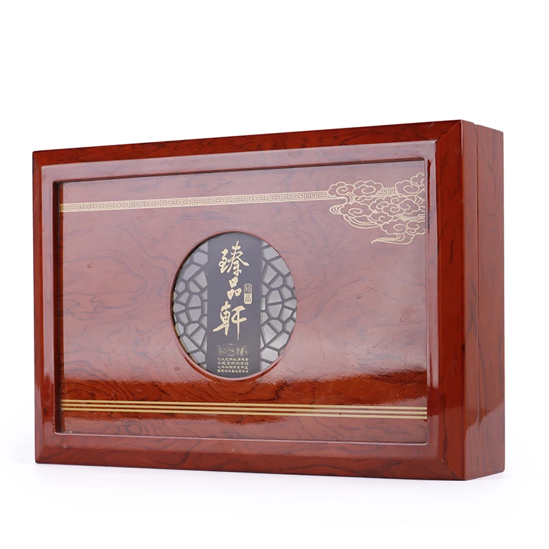 Creative Vintage Solid Wood Packaging Tea Set Exquisite Gift Box