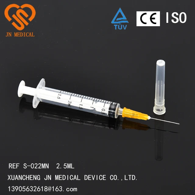Medical Plastic Injection Syringe for Single Use with CE ISO