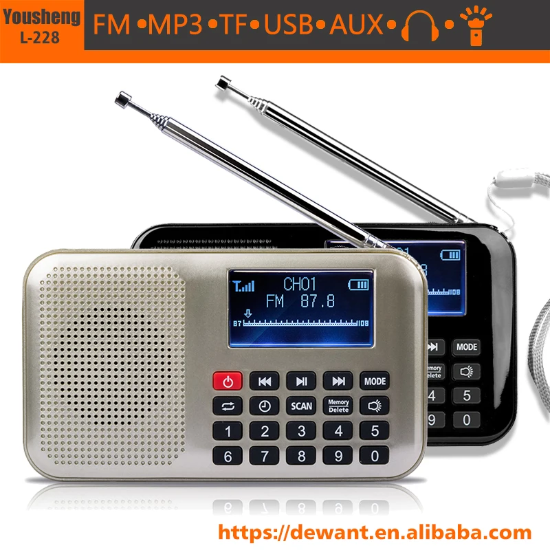 L-228 MP3-плеер mini ear radio, mini radio с разъемом для наушников