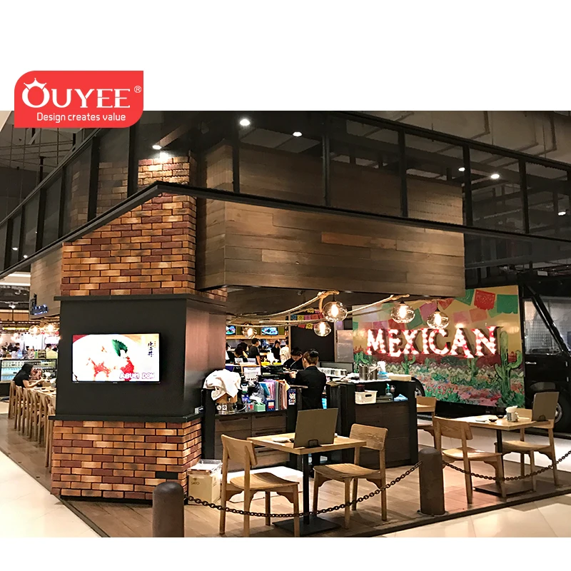 New style food mall kiosk for shopping mall coffee cup kiosk