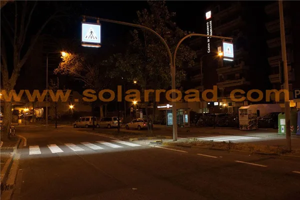 SOLARROAD RS-723-2 side DC 12V Traffic LED Guidance Light Pedestrian Sign