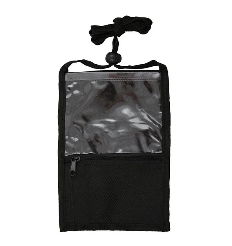Personalized Fashion Neck Hanging Badge Holder Travel Passport Holder Security Bag Neck Wallet With Four Pocket