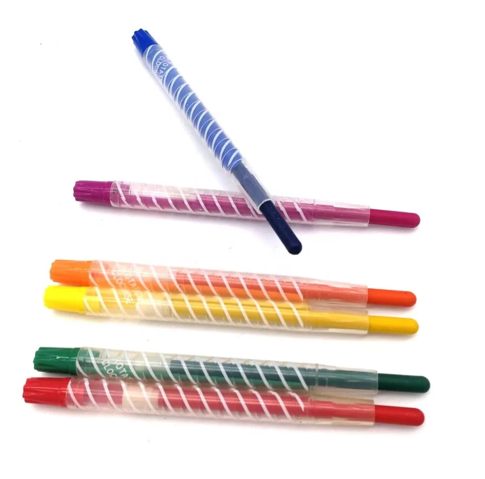 Mini twist plastic rotation crayon smooth drawing crayon for kids