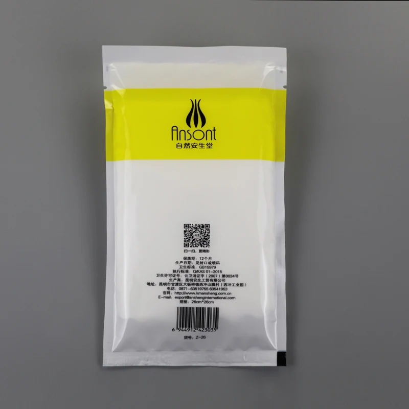 Hot sale 100% cotton white plain disposable restaurant refreshing wet towel