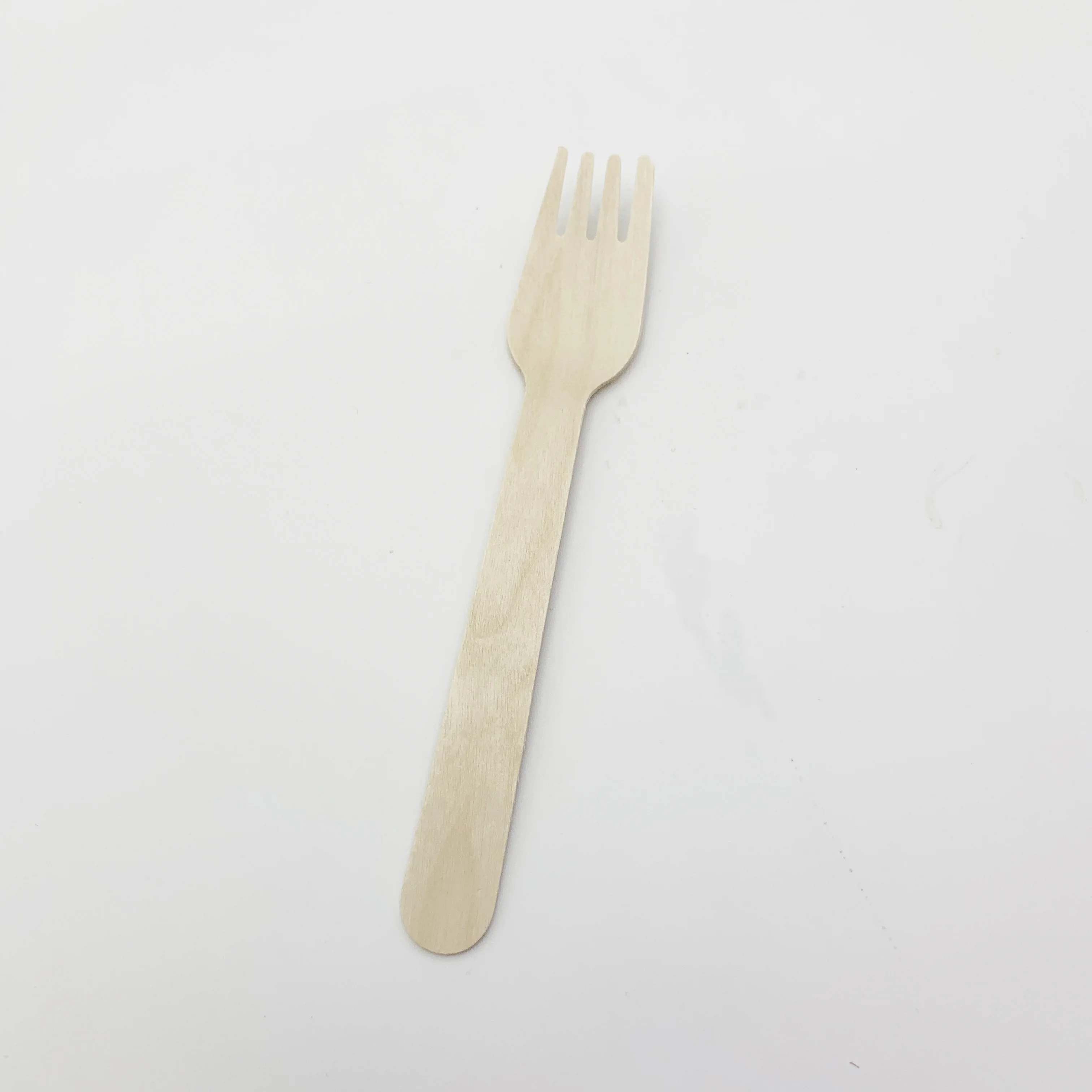 Custom Printed High Quality  Utensils 140mm 160mm Birch Disposable Spoon Fork Knife Set Wooden Cutlery