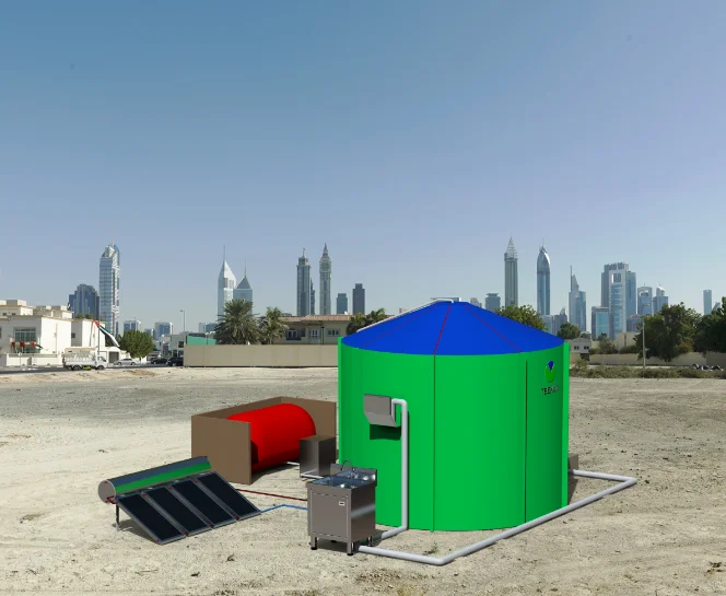 Abattoir offal waste treatment plant