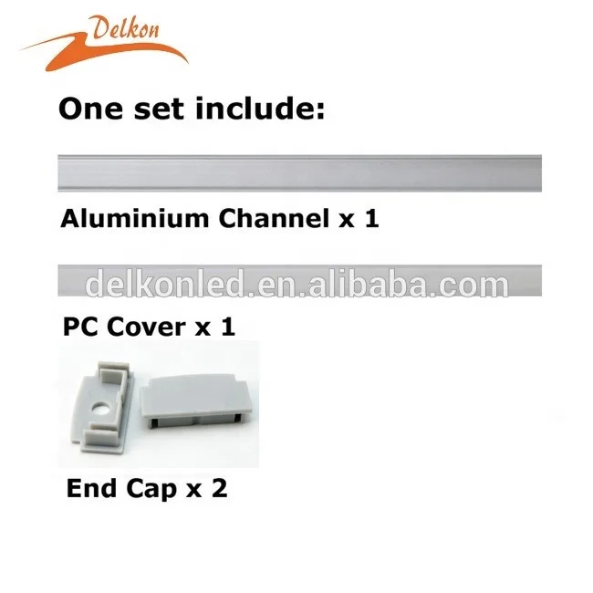 Super Wide 98*18.5mm Aluminium LED Channel Drywall  Plaster-in Recessed LED Profile for 47mm Width LED Strip