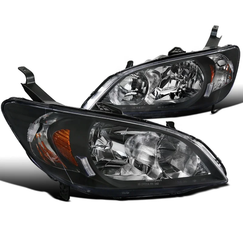  Подходит для автомобильных фар Honda Civic 2004 2005 дымчатые фары головного