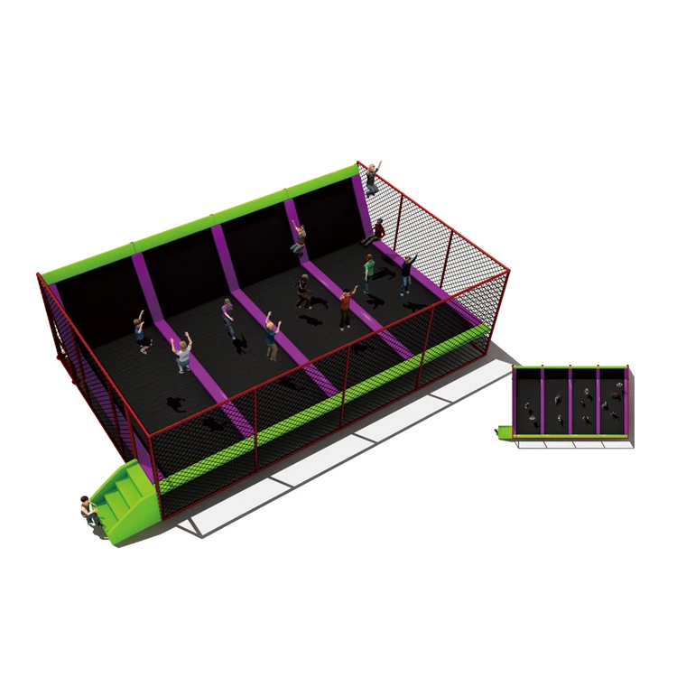 JMQ-G192E оборудование коммерческий батут Малый квадратный батут прямоугольный мини батут