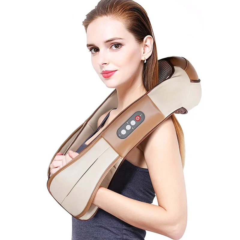 
Deep Tissue 3D Kneading Shiatsu Neck Shoulder Back Leg and foot Massager Pillow with Heat 