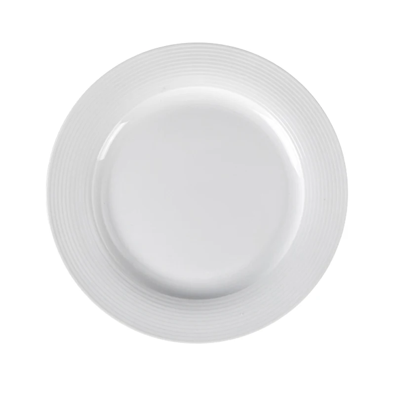 Wholesale Ceramic China White 10 Inch Dinner Plate Cheap Crockery Plates
