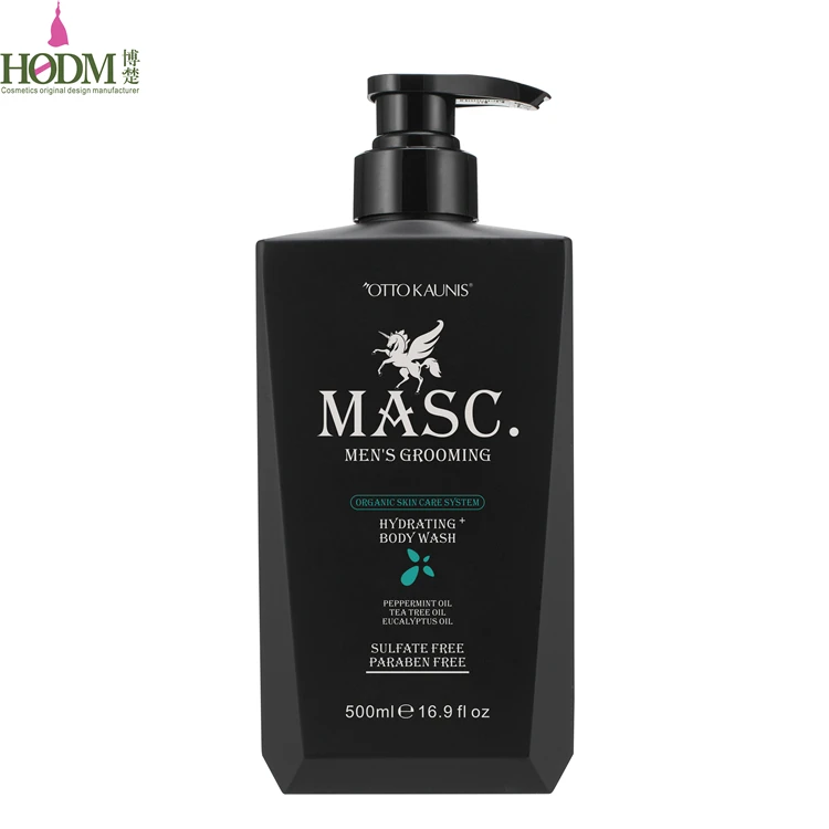 OEM Private label 300ml/500ml MASC.organic hydrating body wash