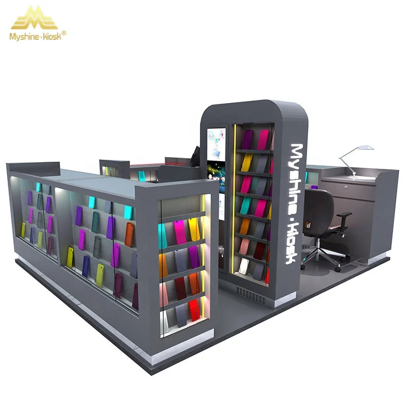 Myshine mobile phone shop display counter design