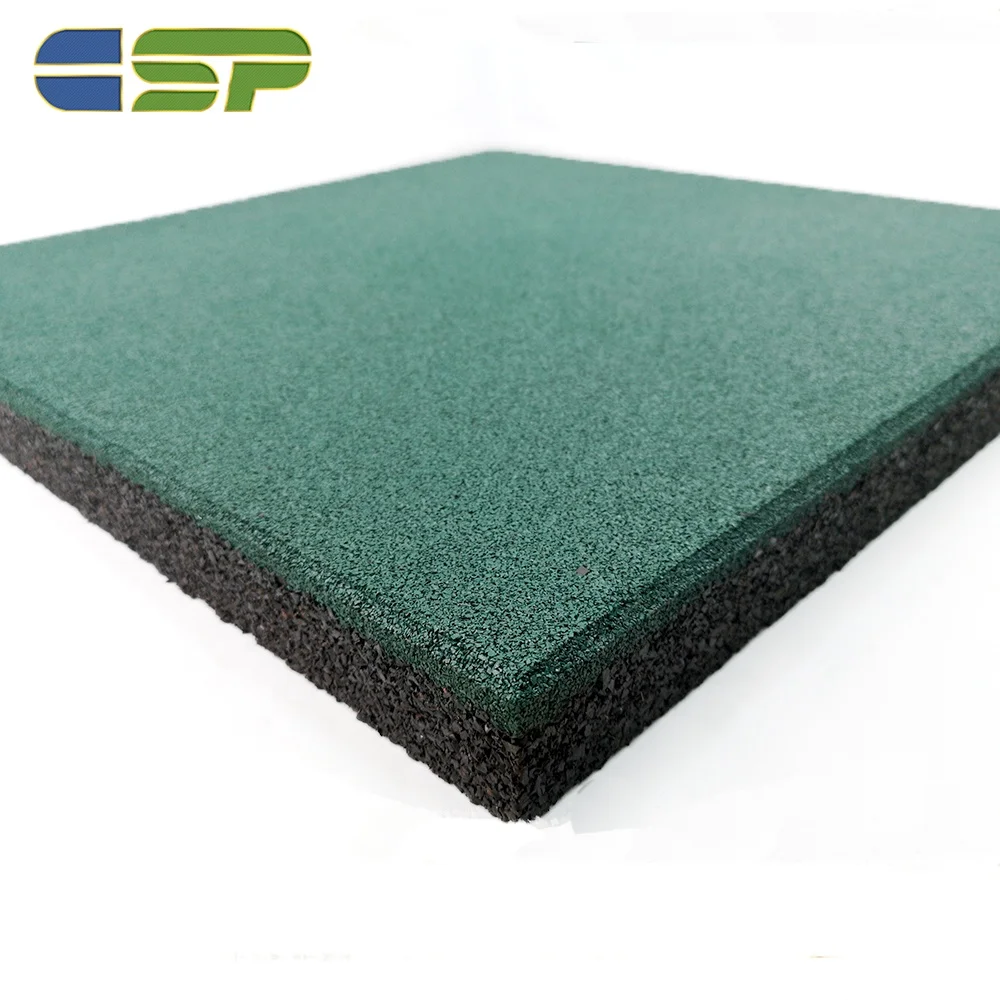 Уличный резиновый настил зеленого цвета 20 мм