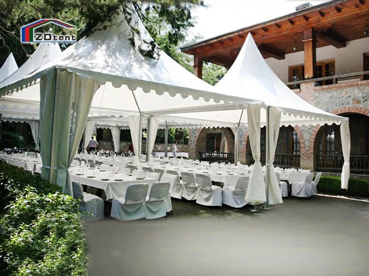 5/m/6m/8m high peak tent pagoda outdoor small party tent for sale