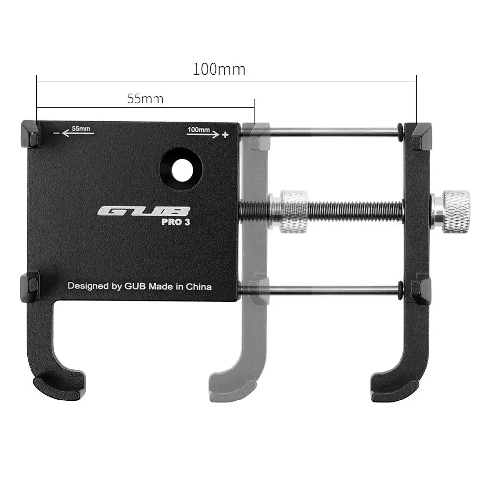 GUB PRO3 Universal lengthen bike cellphone holder compatible power bank and thick phone case cellphone mount