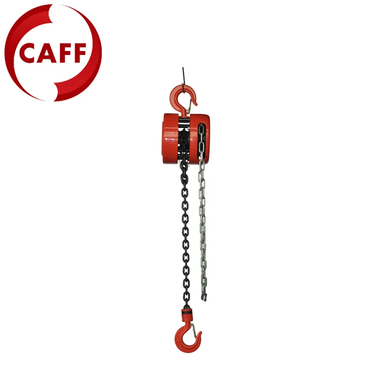 stainless steel  5000kg 6m heavy duty handle stand round level block chain hoist