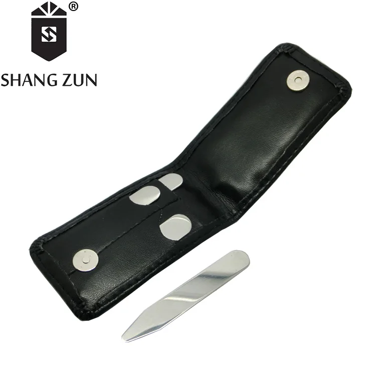 Manufacturers selling stainless steel collar support silver metal collar stays , personalized custom logo collar inserts