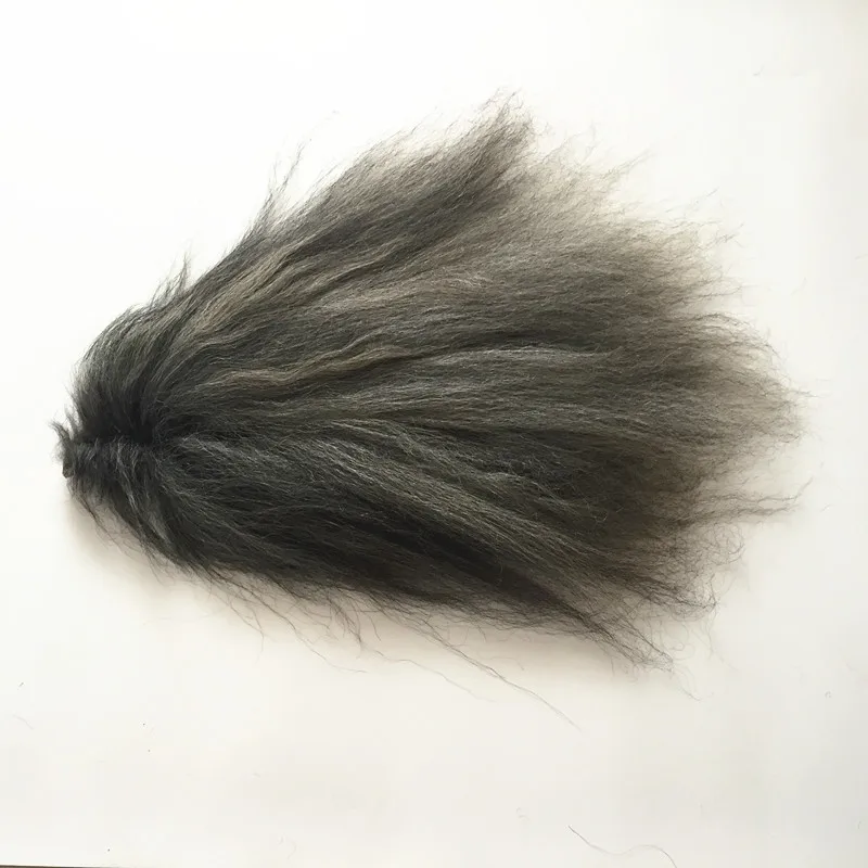 Wholesale and retail Chinese natural gray color yak tail hair length 50-70 cm