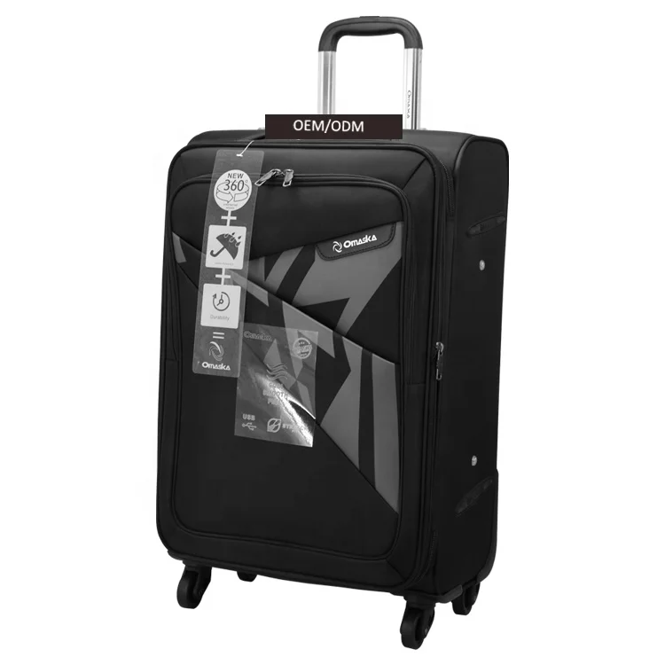 Omaska luggage factory nice quality spinner wheel wholesale custom luxury 3 piece luggage set