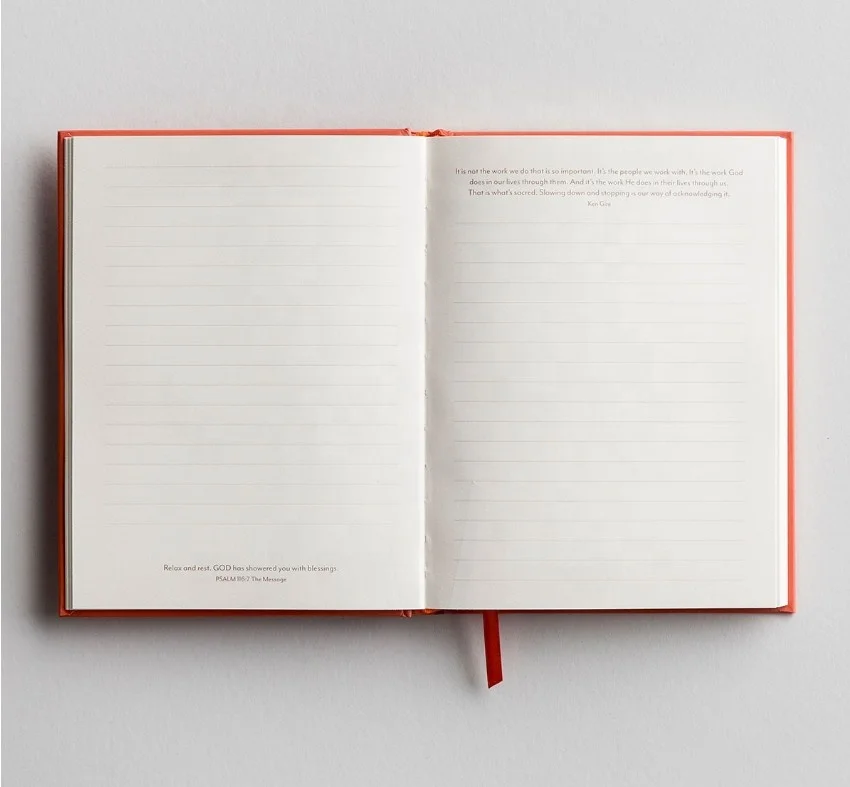 Customized PU cover jacket prayer journal with logo gold foil stamping