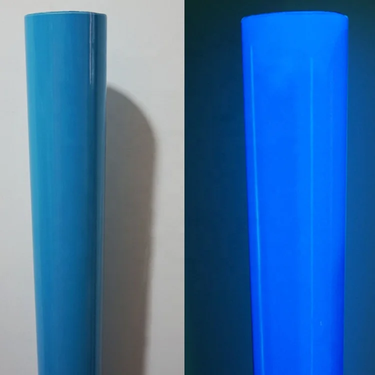 Adhesive Printable Different Colors Available Photoluminescent Vinyl Film