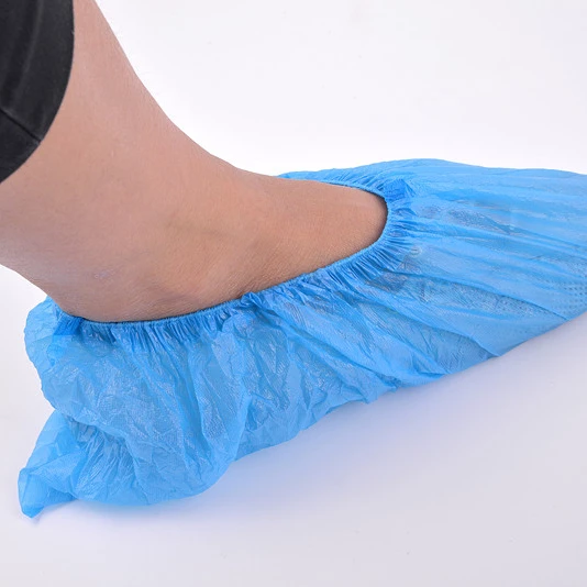 Waterproof blue disposable esd anti-slip nonwoven shoe cover