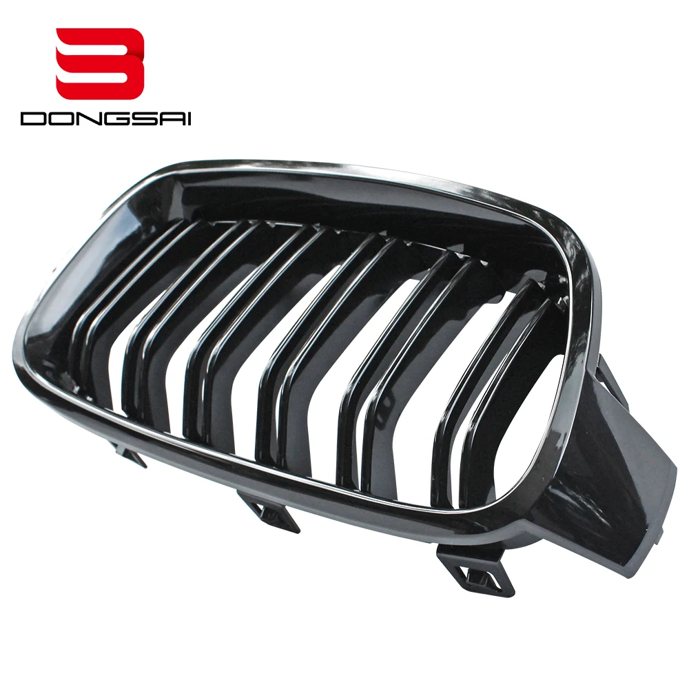 ABS Gloss Black Dual Slat Front Bumper Kidney Mesh Grille Grill for BMW 3 Series F30 320i 335i 340i 2012-2019
