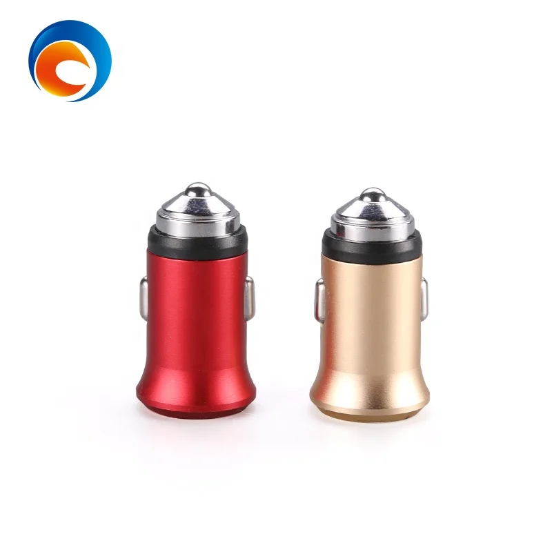 Small Size Fast Charging Mini Dual USB Car Charger with PE Bag