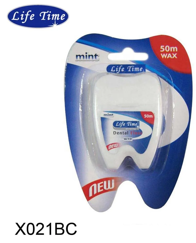 BSCI tooth shape nylon PTFE mint waxed various flavour dental floss