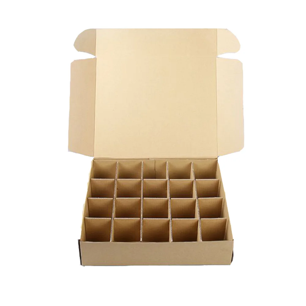 Factory wholesale cheapest cardboard carton box with partitions